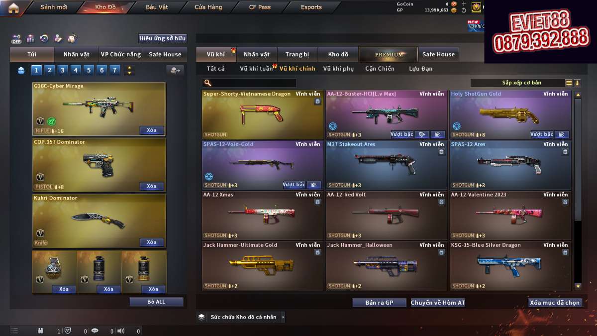 shop acc cf uy tin gia re